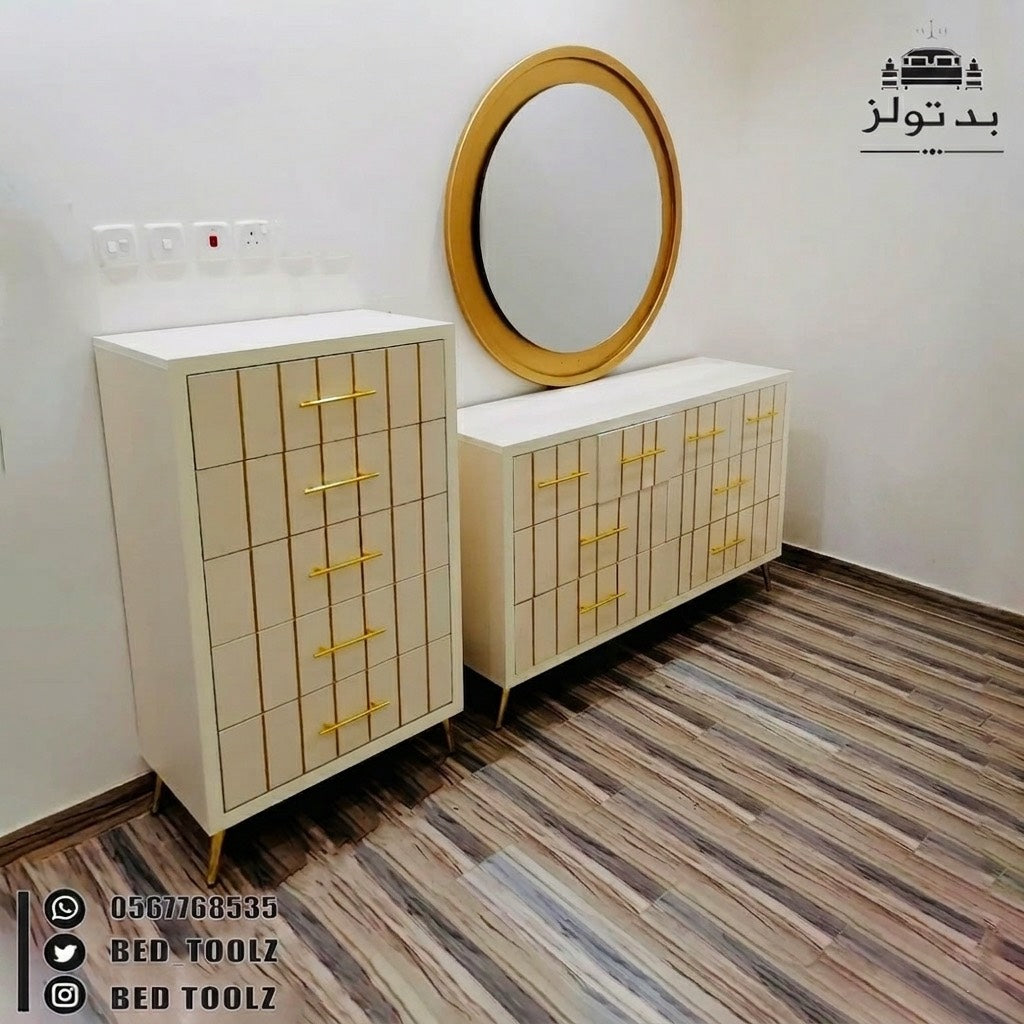 غرفة نوم ذهبية ملوكي